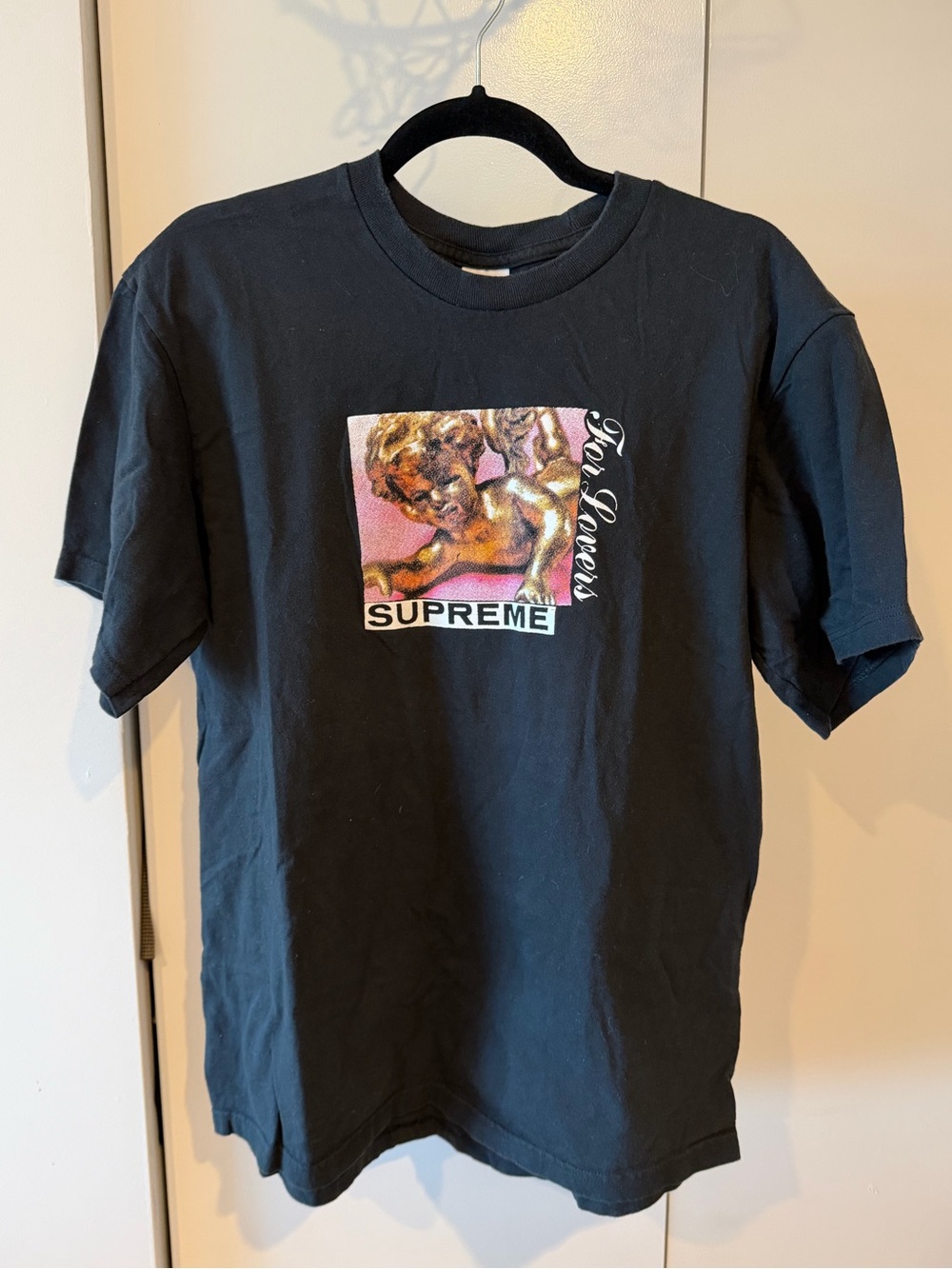 Supreme Putti Tee SS19 Black Cherub Graphic T-Shirt
